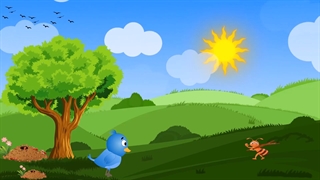 " قصه مورچه و گنجشک "