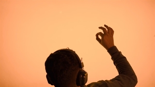 نقاشی شنی چهره امیر شهید سرلشگر منصور ستاری