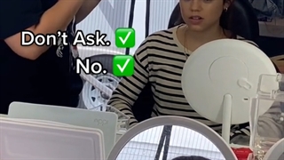 جنا(ونزدی)در پشت صحنه فیلم جیغ ۶ ...