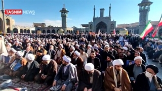 تجمع طلاب و مردم قم در حمایت از مرجعیت و ‌ولایت