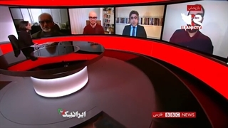14011023: پاسخ دندانشکن مهمان برنامه به حمایت مجری‌ بی‌بی‌سی از‌ سیاست‌های جنگ‌طلبانه آمریکا در منطقه
