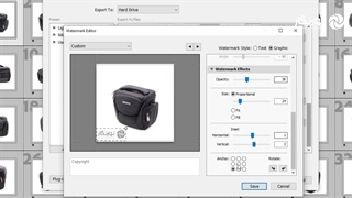 قرار دادن لوگو در نرم افزار لایت روم  | نورنگار