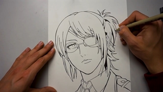 hange zoe painting /اموزش قدم به قدم نقاشی چهره هانجی حمله به تایتان