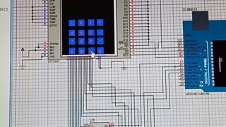 پروژه TFT LCD ( ال سی دی  لمسی ) با آردوینو  در پروتئوس