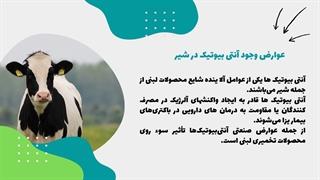 تشخیص آنتی بیوتیک در شیر