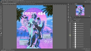 فیلم آموزش اکشن فتوشاپ Retro Poster Photoshop Action