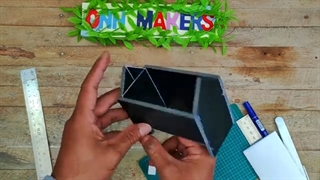 How to make mini cement garden house/Amazing miniature white cement