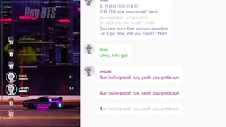 لاین آپ آهنگ ‘run bts’ از BTS