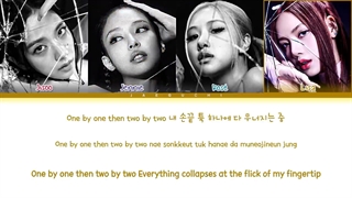 لیریک آهنگ PINK VENOM بلک پینک color coded