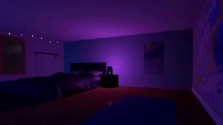 music playlist but you're in another room while it's raining