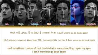 لیریک اهنگ RUN BTS بی تی اس (color coded)