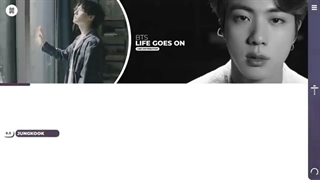 لاین آپ آهنگ life goes on از BTS