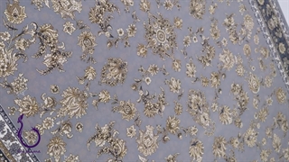 فرش 700 شانه - طرح فرنوش نقره ای با تراکم 2550 آکریلیک