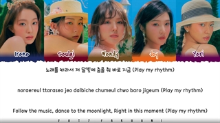 لیریک آهنگ FEEL MY RHYTHM ردولوت (color coded Lyrics)