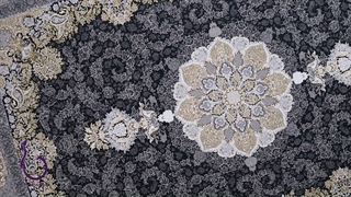 فرش 700 شانه - طرح نگار ذغالی با تراکم 2550 آکریلیک