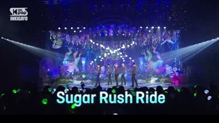اجرای "sugar rush ride" از "TXT" در "inkigayo"