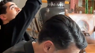 فرید و کاظم بابا پشت صحنه-هردو زنده ان