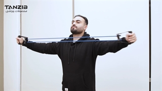 تمرین با کش بدنسازی تن زیب
