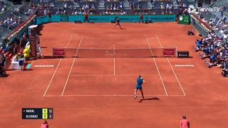 مسابقه تاریخی رافائل نادال و کارلوس آلکاراس - یک چهارم نهایی تنیس مسترز مادرید ۲۰۲۲