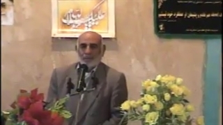 سخنرانی مرحوم حاج رضا عیوضی لوشکانی در افتتاحیه کتابخانه حضرت ابوالفضل (ع) شهرک لوشکان