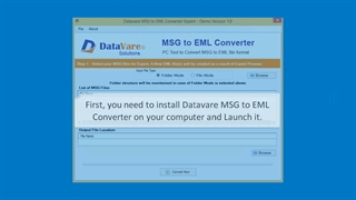 DataVare MSG to EML Converter Software