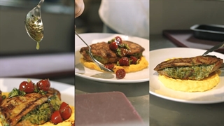 استیک مرغ با پوره پستو، غذای ساده، خفن و خوشمزه