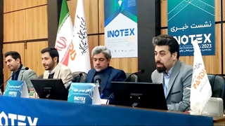 مهندس سید علی هزاوه معاون امور فناوری پارک علم و فناوری پردیس در نشست خبری دوازدهمین نمایشگاه بین المللی ( اینوتکس 2023 )