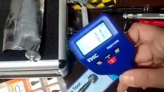 تست دقت دستگاه ضخامت سنج رنگ TG511 اف ام سی