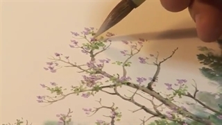 Kazuo Oga Painting in Poster Color Ghibli Studio Anime Background 男鹿 和雄 At the Master's Workshop