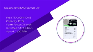 هارد اینترپرایز سیگیت مدل EXOS با ظرفیت 10 ترابایت و پارت نامبر ST10000NM0016