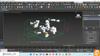 آموزش ایجاد افکت ابر در تری دی مکس | Cloud in 3ds max