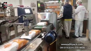 دستگاه بسته بندی کیک ساخت ماشین سازی عدیلی