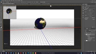 پروژه فتوشاپ: ساخت کره زمین و هرم سه بعدی در فتوشاپ
