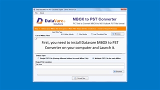 DataVare MBOX to PST Converter Software