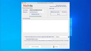 Mailvita EML to Hotmail Importer for Mac
