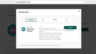 نحوه نصب آنتی ویروس Kaspersky Security Cloud