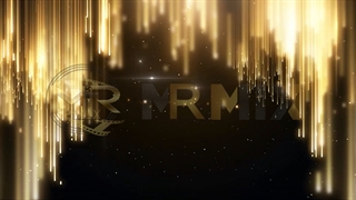 فوتیج پرده سبز  اسلایدشو پارتیکل طلایی