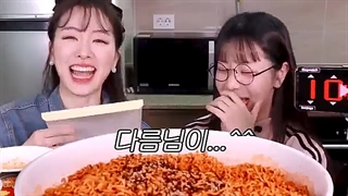 새벽에 라면 20개를??레전드 도전먹방