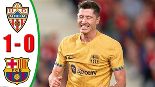 خلاصه بازی آلمریا 1-0 بارسلونا; لغزش بدموقع تیم ژاوی (7 اسفند 1401)