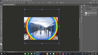 ساختن رنگین کمان طبیعی در فتوشاپ | اضافه کردن رنگین کمون به تصاویر
