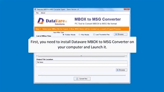 DataVare MBOX to MSG Converter Software