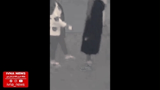 دعوای خیابانی دخترهای جوان در روز روشن