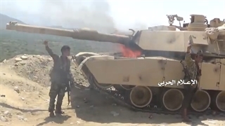 انهدام و آتش زدن تانک های فوق پیشرفته آبرامز آمریکا توسط رزمندگان انصارالله یمن