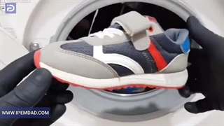 روشی عجیب برای شستشوی کفش در لباسشویی