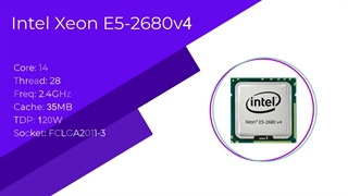 سی پی یو Intel Xeon E5-2680v4