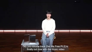 ویدیو مسیج جیمین برای انتشار آهنگ و ام وی  set me free pt.2