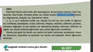 سلسلة کتاب اسطنبول لتعلم اللغة الترکیة A1 - الدرس الخامس