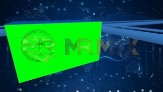 فوتیج پرده سبز کروماکی اسلایدشو خبری