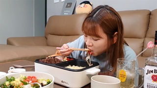 چالش غذاخوری استیک و مخلفات.....