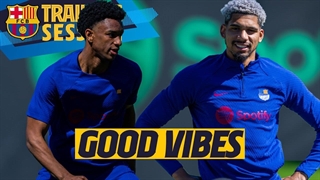 شروع تمرینات بارسلونا برای الکلاسیکو: احساس خوب!